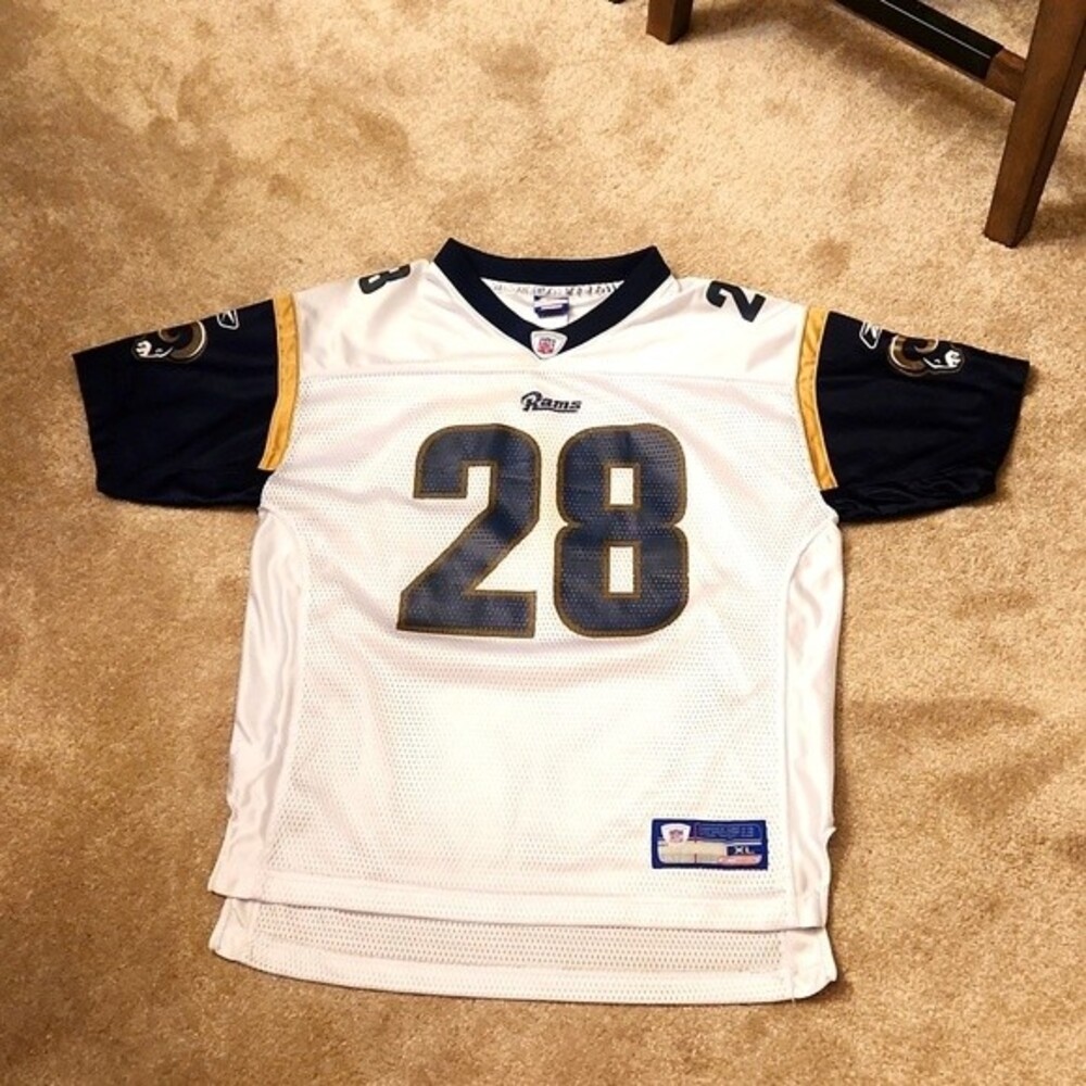 NFL Vintage St. Louis Rams Marshall Faulk #28 Jersey Size Women/Youth XL